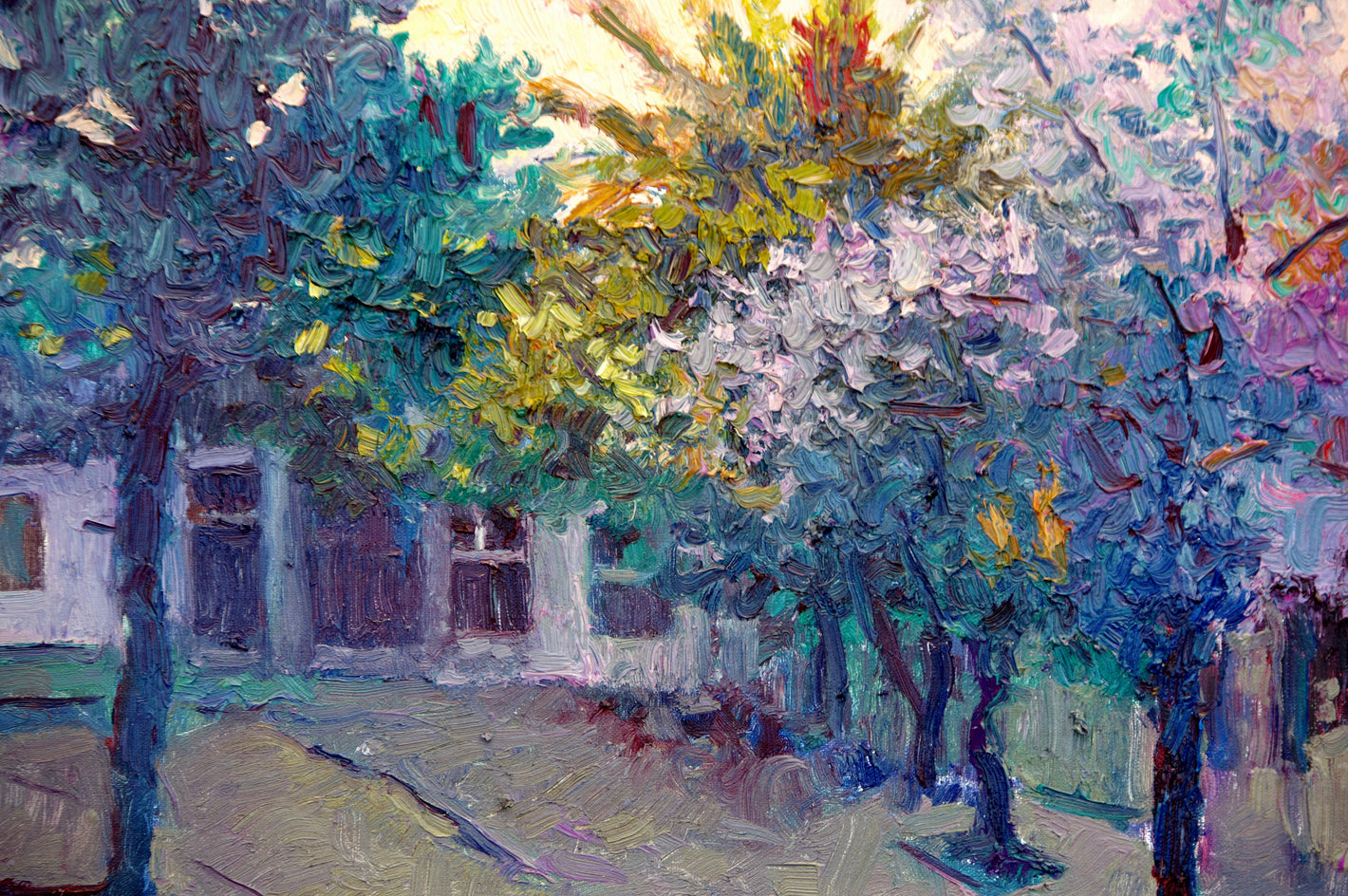Purple Evening in California by Suren Nersisyan |  Closeup View of Artwork 