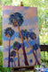 Original art for sale at UGallery.com | Palm Trees from the Beach and Soft Evening Sky by Suren Nersisyan | $2,525 | oil painting | 48' h x 30' w | thumbnail 2