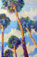 Original art for sale at UGallery.com | Palm Trees from the Beach and Soft Evening Sky by Suren Nersisyan | $2,525 | oil painting | 48' h x 30' w | thumbnail 4