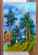 Original art for sale at UGallery.com | Pine Trees in the Mountains, After the Rain by Suren Nersisyan | $2,000 | oil painting | 36' h x 24' w | thumbnail 3