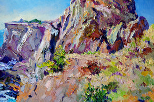 Malibu Rock, Southwestern Landscape, Noon by Suren Nersisyan |   Closeup View of Artwork 