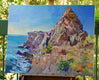 Original art for sale at UGallery.com | Malibu Rock, Southwestern Landscape, Noon by Suren Nersisyan | $1,050 | oil painting | 24' h x 30' w | thumbnail 3