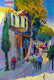 Original art for sale at UGallery.com | Street in Old Greek Town by Suren Nersisyan | $1,100 | oil painting | 36' h x 24' w | thumbnail 1