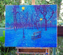 Original art for sale at UGallery.com | Snowing in the Park by Suren Nersisyan | $975 | oil painting | 24' h x 30' w | thumbnail 3
