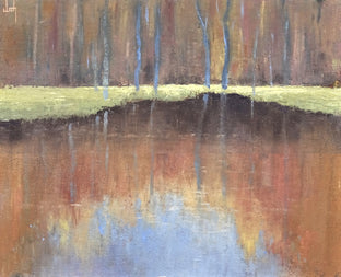 Original art for sale at UGallery.com | A Meadow in a Forest by Ingo Ulrich | $300 | oil painting | 7.9' h x 9.8' w | photo 1