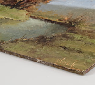Original art for sale at UGallery.com | FrŸhlingstag by Ingo Ulrich | $375 | oil painting | 9.5' h x 11.8' w | photo 2