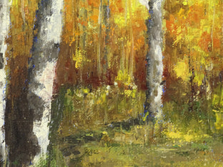 Original art for sale at UGallery.com | Im Herbstwald by Ingo Ulrich | $275 | oil painting | 7.8' h x 7.8' w | photo 4