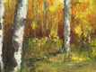 Original art for sale at UGallery.com | Im Herbstwald by Ingo Ulrich | $275 | oil painting | 7.8' h x 7.8' w | thumbnail 4
