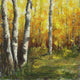 Original art for sale at UGallery.com | Im Herbstwald by Ingo Ulrich | $275 | oil painting | 7.8' h x 7.8' w | thumbnail 1