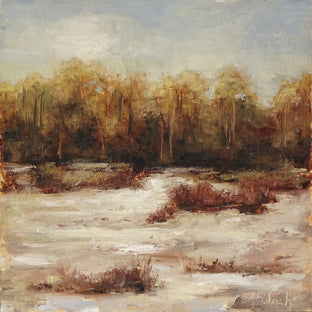 Original art for sale at UGallery.com | Tauwetter by Ingo Ulrich | $450 | oil painting | 11.8' h x 11.8' w | photo 1