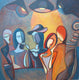 Original art for sale at UGallery.com | In the Spotlight by Diana Elena Chelaru | $1,075 | acrylic painting | 24' h x 24' w | thumbnail 1