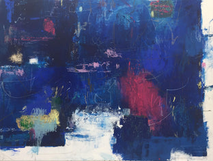 Original art for sale at UGallery.com | Into the Deep by Julie Weaverling | $1,080 | mixed media artwork | 30' h x 40' w | photo 1