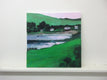 Original art for sale at UGallery.com | Lakeside Houses, Ireland by Janet Dyer | $1,000 | acrylic painting | 20' h x 20' w | thumbnail 3