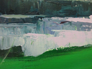 Lakeside Houses, Ireland by Janet Dyer |   Closeup View of Artwork 