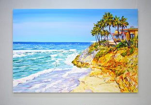 Original art for sale at UGallery.com | House. Ocean. by Iryna Kastsova | $1,950 | acrylic painting | 32' h x 47' w | photo 3