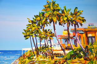 Original art for sale at UGallery.com | House. Ocean. by Iryna Kastsova | $1,950 | acrylic painting | 32' h x 47' w | photo 4