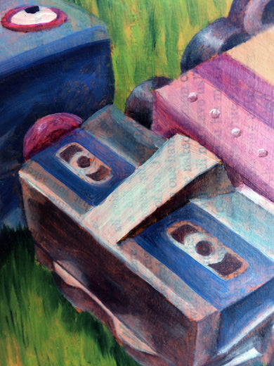 I See a Rabbit Smoking a Cigar! by Diane Flick |   Closeup View of Artwork 