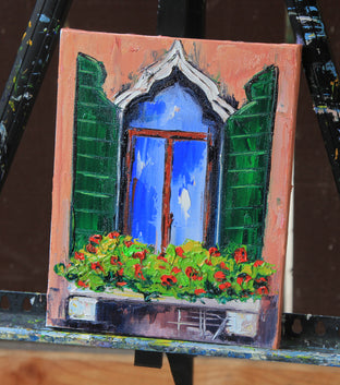 A Day in Italy by Lisa Elley |  Side View of Artwork 