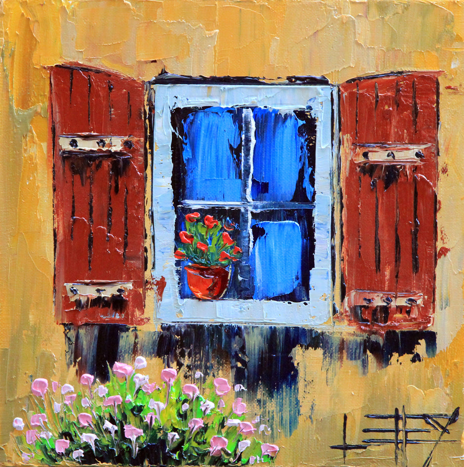 A Summer in Italy by Lisa Elley |  Closeup View of Artwork 