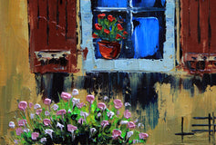 Original art for sale at UGallery.com | A Summer in Italy by Lisa Elley | $350 | oil painting | 10' h x 10' w | thumbnail 3