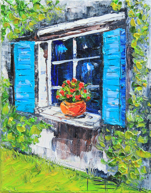 Original art for sale at UGallery.com | Mattina Di Sole by Lisa Elley | $350 | oil painting | 10' h x 8' w | photo 1