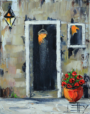Original art for sale at UGallery.com | Italian Evening by Lisa Elley | $400 | oil painting | 10' h x 8' w | photo 1