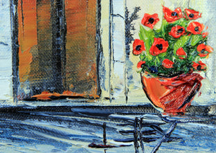 Original art for sale at UGallery.com | Italian Evening by Lisa Elley | $400 | oil painting | 10' h x 8' w | photo 4