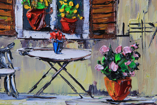 A Garden in Italy by Lisa Elley |   Closeup View of Artwork 