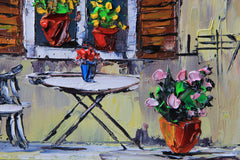 Original art for sale at UGallery.com | A Garden in Italy by Lisa Elley | $275 | oil painting | 8' h x 10' w | thumbnail 4