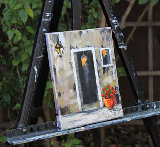 Original art for sale at UGallery.com | Italian Evening by Lisa Elley | $400 | oil painting | 10' h x 8' w | photo 3
