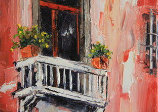 Original art for sale at UGallery.com | Dreaming of Italy by Lisa Elley | $250 | oil painting | 10' h x 8' w | photo 4