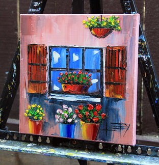 Original art for sale at UGallery.com | Italian Days by Lisa Elley | $300 | oil painting | 10' h x 10' w | photo 3