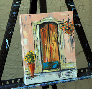 Italian Memory by Lisa Elley |  Side View of Artwork 