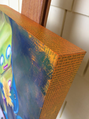 Original art for sale at UGallery.com | It Loves Me by Diane Flick | $975 | mixed media artwork | 12' h x 12' w | photo 2