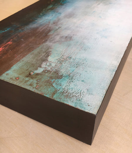 I Walk Alone to Be with You by Agata Kijanka |  Side View of Artwork 