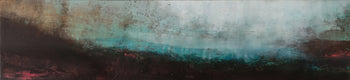 Original art for sale at UGallery.com | I Walk Alone to Be with You by Agata Kijanka | $1,300 | mixed media artwork | 10' h x 42' w | thumbnail 1