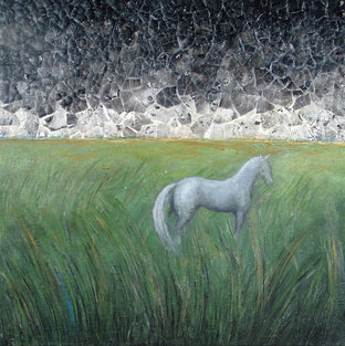Original art for sale at UGallery.com | I Wish You the Beauty of Storms by Jennifer Ross | $475 | mixed media artwork | 12' h x 12' w | photo 1