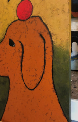 Dog Ball Bird by Jaime Ellsworth |  Side View of Artwork 
