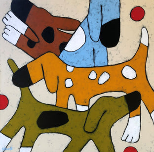 Original art for sale at UGallery.com | Dogpatch by Jaime Ellsworth | $2,250 | acrylic painting | 36' h x 36' w | photo 1