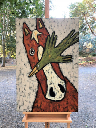 Original art for sale at UGallery.com | Scout by Jaime Ellsworth | $2,400 | acrylic painting | 36' h x 24' w | photo 3