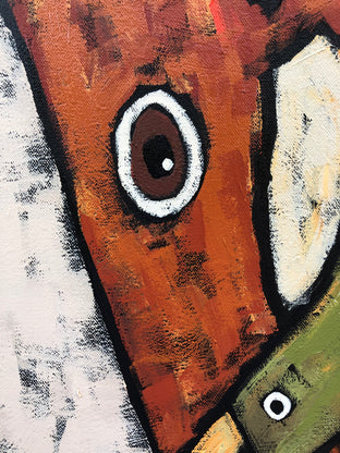 Original art for sale at UGallery.com | Scout by Jaime Ellsworth | $2,400 | acrylic painting | 36' h x 24' w | photo 4