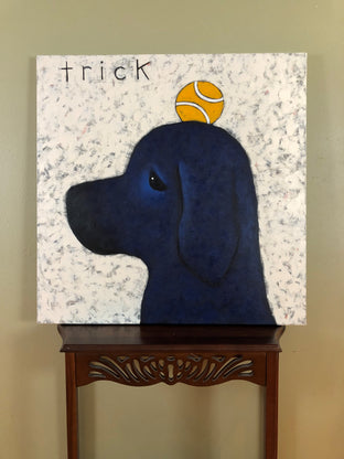 Original art for sale at UGallery.com | Trick by Jaime Ellsworth | $2,500 | acrylic painting | 36' h x 36' w | photo 3