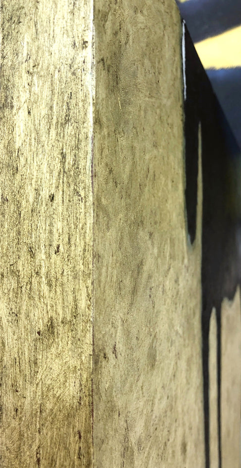 Blue Horse by Jaime Ellsworth |  Side View of Artwork 