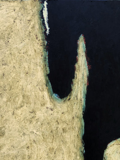 Blue Horse by Jaime Ellsworth |   Closeup View of Artwork 