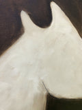 Original art for sale at UGallery.com | Rider by Jaime Ellsworth | $4,800 | oil painting | 48' h x 48' w | thumbnail 4