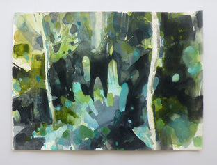 Original art for sale at UGallery.com | Living Rainforest by Jamal Sultan | $525 | gouache painting | 11' h x 15' w | photo 3
