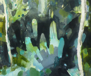 Original art for sale at UGallery.com | Living Rainforest by Jamal Sultan | $525 | gouache painting | 11' h x 15' w | photo 4