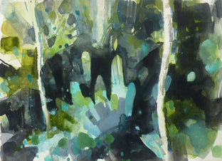Original art for sale at UGallery.com | Living Rainforest by Jamal Sultan | $525 | gouache painting | 11' h x 15' w | photo 1