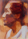 Original art for sale at UGallery.com | Azucena Rosada by Jamal Sultan | $475 | oil painting | 11.25' h x 8.25' w | thumbnail 1