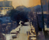 Original art for sale at UGallery.com | Calles Del Oro by Jamal Sultan | $500 | oil painting | 9' h x 12' w | thumbnail 4